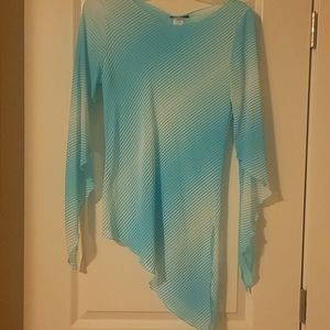 Stripped Sheer Top Size M Vintage